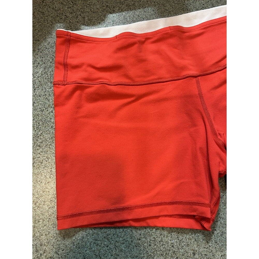 Lululemon Groove Biker Shorts Coral Orange. No Tag 30 Waist - Picture 5 of 8